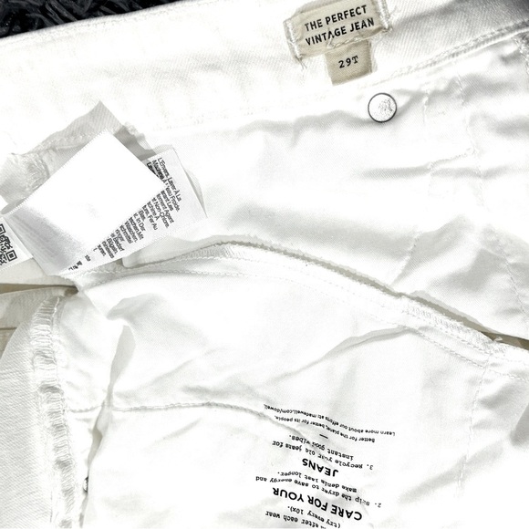 👖🤍 MADEWELL Perfect Vintage Jeans | Crisp White Cone Denim Preppy Women’s Sz 29T - Picture 6 of 7